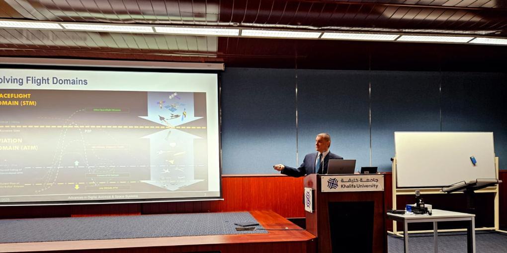 Roberto Sabatini at AESS and the AIAA Students Branch in the UAE