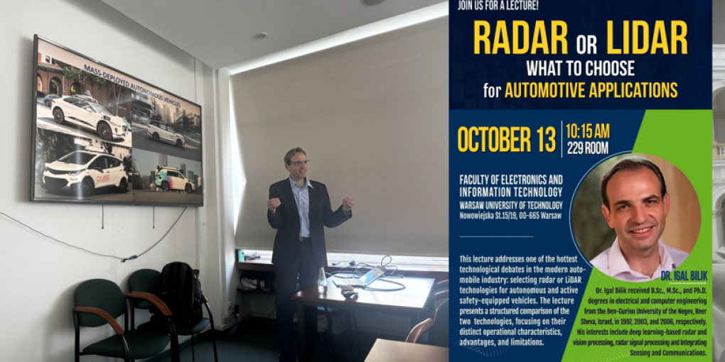 Igal Bilik at Warsaw University of Technology