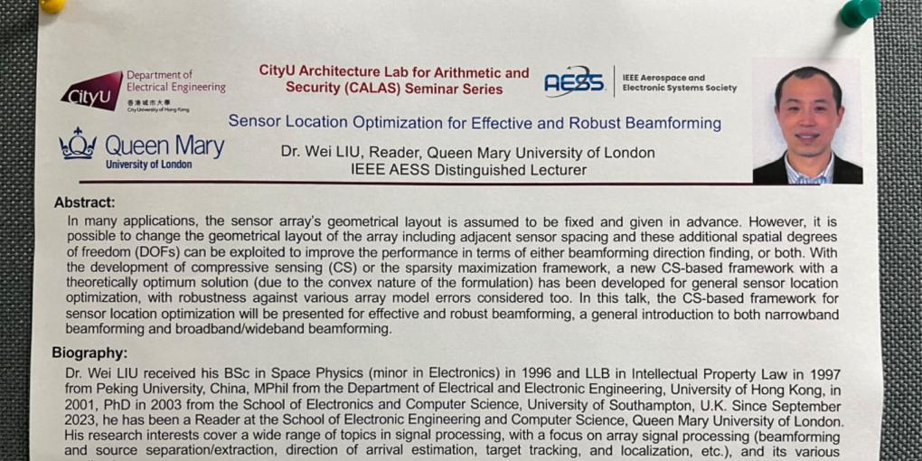 Wei Liu at City University of Hong Kong 
