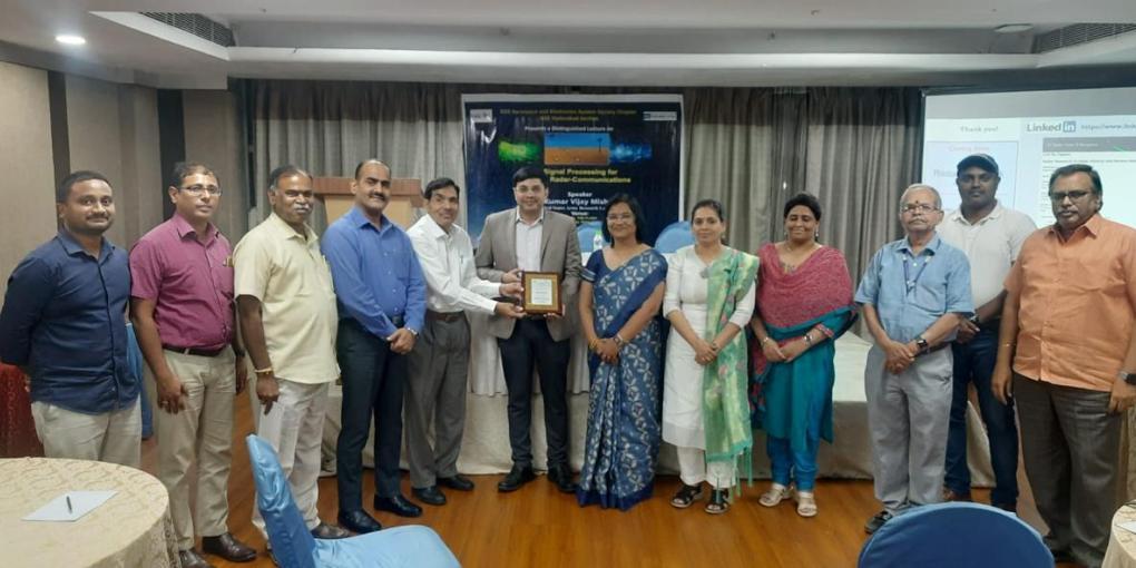Kumar Vijay Mishra at IEEE AESS Hyderabad Section Chapter