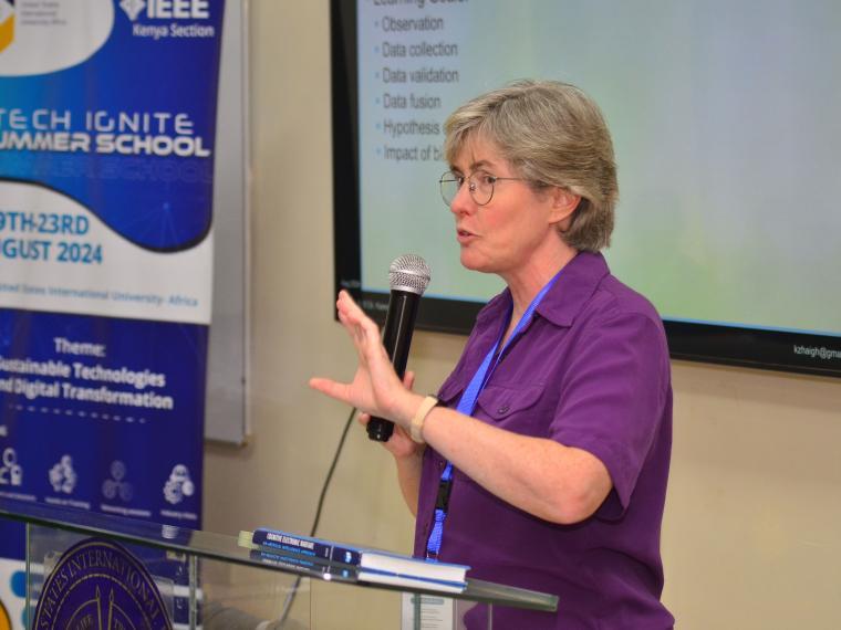 Karen Haigh at IEEE Kenya