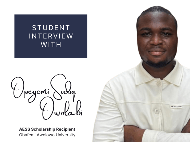 AESS Student Interview: Opeyemi Sodiq Owolabi