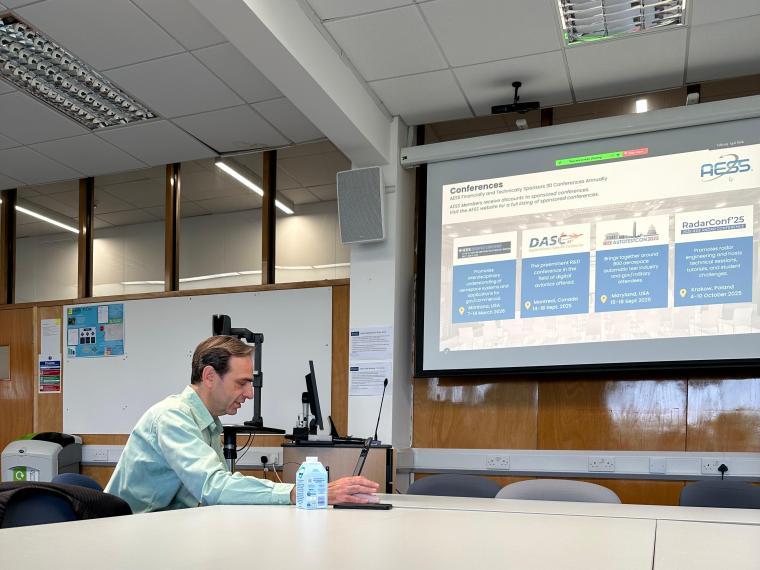 Igal Bilik at AESS UK and Ireland Section Chapter